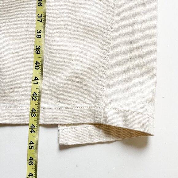 Helsa Maxi Skirt Cotton Denim Ecru Size XL NEW NWT - Picture 11 of 12